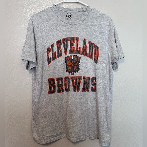 47 Brand Cleveland Browns Gray T-Shirt - Picture 1 of 4
